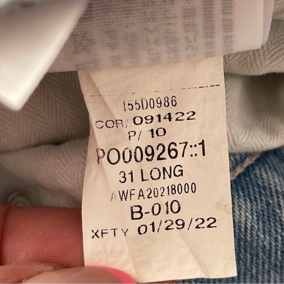 ❌SOLD Abercrombie & Fitch Ultra High Rise 90s Straight Jean Criss-Cross Waist 31 - Picture 12 of 13